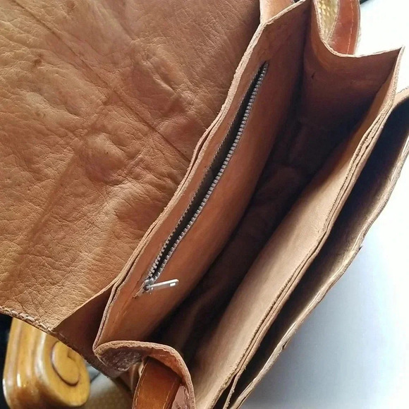 Vintage Crocodile Leather Shoulder Bag  Mid-Century True Vintage - Picture 5 of 8